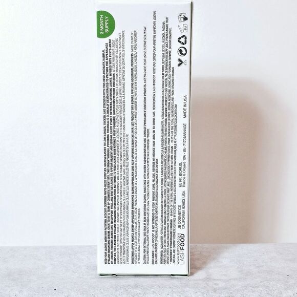 NEW Lashfood Organic Ecocert Cosmetic Eyelash Enhancing Serum 3mL 0.10fl oz - Picture 5 of 10